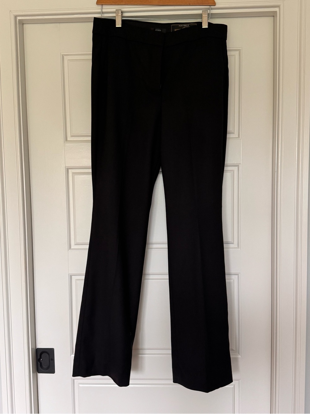 J Crew Willa full-length flare pant in Italian city wool blend